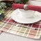 Fall & Thanksgiving Dining Table Décor Reusable Cotton Fabric, Placemat Set(Rustic Homespun Plaid)
